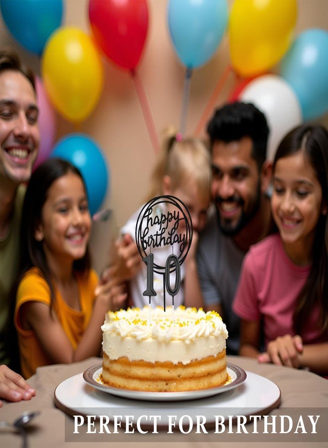 Chanseen Black Number Candles 0-9 with 2 Happy Birthday Cake Toppers for Birthday Cake - Birthday Candles 0 1 2 3 4 5 6 7 8 9 for Party Celebration Decoration - Image 5